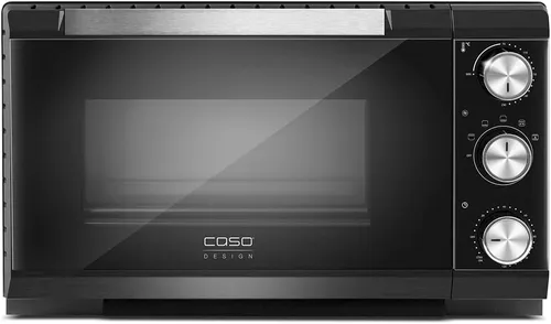 Caso 2970 TO 20 Mini-Backofen - Kompakter Mini-Backofen mit 20 Litern Volumen, ideal für kleine Küchen und schnelle Zubereitung von Snacks.