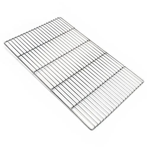 Edelstahl Grillrost 54 x 34 cm - Rostfrei für Holzkohle- und Gasgrill - Robustes Edelstahl Grillrost in eckiger Form (54 x 34 cm) mit viel Platz für Grillgut. Ideal für Profis und Grillliebhaber, die leckere Steaks und mehr zubereiten möchten.