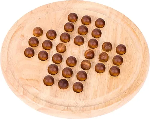 goki HS052 - Solitaire groß mit 32 Holzkugeln