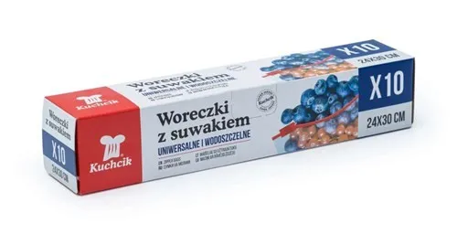 Zipbeutel Druckverschlussbeutel Beutel mit Zip Küchenbeutel 3 L 300x240 mm 10Stk
