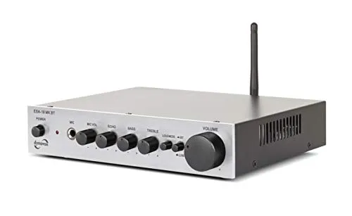 Dynavox ESA-18 MK BT - Kompakter Stereo-Verstärker mit Bluetooth - Lautsprecher-Systeme: Robustes Metallgehäuse, 2 x 75 Watt Leistung, integrierte Bluetooth-Schnittstelle für kabelloses Streaming und vielseitige Nutzungsmöglichkeiten.