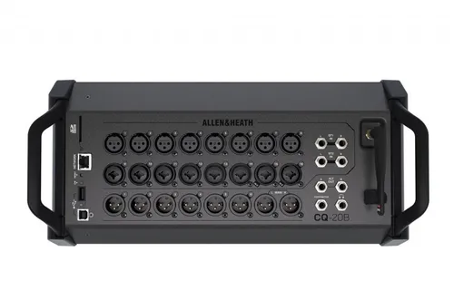 Allen & Heath CQ-20B Digital Mischpult - Mischpult mit 8 XLR- und 8 Combo-Eingängen, ideal für Live-Events und Studioaufnahmen. Integrierte Steuerung über CQ MixPad-App für flexibles Mixing.