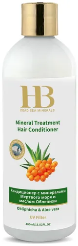 H.B. Dead Sea Minerals Haarspülung Health&Beauty Haarspülung mit Obliphicha & Aloe Vera, 400 ml, Sanddornextrakt, Mineralienkomplex, Jojobaöl, Aloe Vera, Vitamin E