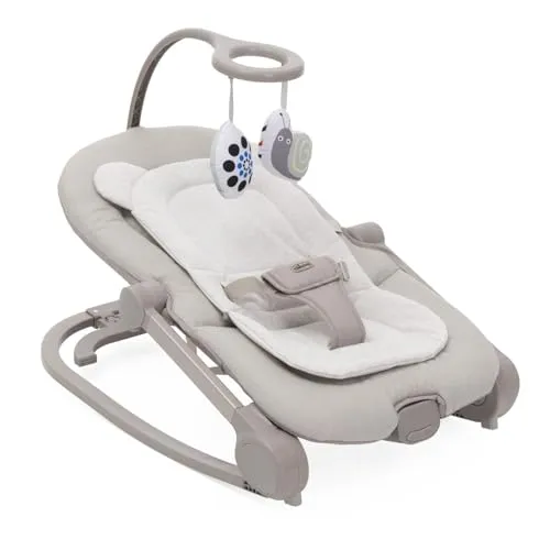 Chicco Wippe Mia 2-in-1 - Vielseitige Babywippe und Hochstuhl mit beruhigenden Melodien und Vibration. Ideal für die Entspannung und den Komfort deines Kindes – nutzbar bis 18 kg.