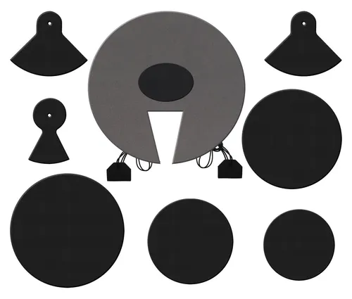 XDrum DMUTE-STG Schlagzeug-Dämpferset Pro Stage - Schlagzeug-Zubehör mit hochwertigem Neopren-Material für realistisches Spielgefühl und erhaltene Dynamik, ideal für Profis und Amateure.