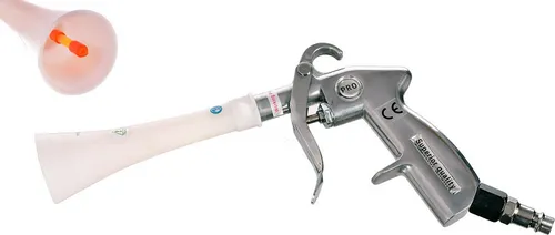 Pneumatikpistole Zur Trockenreinigung Von Autopolster