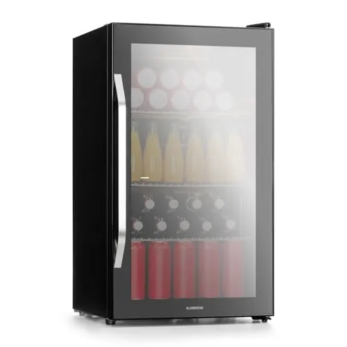 Beersafe XXL Onyx Kühlschrank 80 Liter - Kühlschrank mit 80 Litern, ideal für Partys und Veranstaltungen. Die Panoramaglastür sorgt für einen tollen Blick auf deine Getränke und spart Platz!