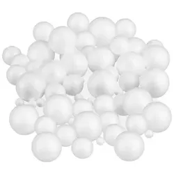 relaxdays Styropor-Figur Set mit 288 Styroporkugeln - Styropor & Watteformen - Kreatives Bastelset mit 288 Kugeln in 3 Größen, ideal zum Bemalen und Gestalten individueller Deko oder Kunstwerke.
