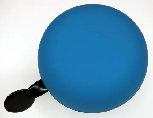Ding Dong Fahrradklingel blau matt Ø 80 mm XXL Fahrrad Glocke Klingel ()