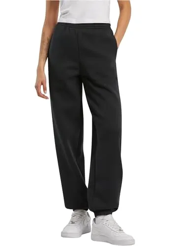 Build Your Brand Women's BY291 Fluffy Sweatpants, Black, 3XL - Sport-Jogginghosen für Damen aus ultraweichem Material mit 70% Baumwolle, lockerem Schnitt für maximale Bewegungsfreiheit und praktischen Taschen für Essentials.
