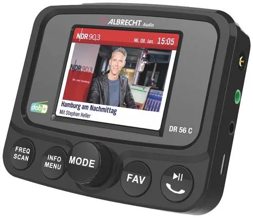 Albrecht DR 56 C - 27156 Autoradioadapter - Funkgeräte mit USB, AUX-IN und Micro-SD Anschluss, ideal zur Nutzung in Ihrem Auto für besten Klang und vielfältige Anschlussmöglichkeiten.