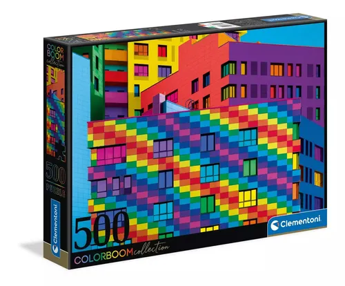 Puzzle 500 elementów. ColorBoom. Kwadraty Clementoni 8005125350940