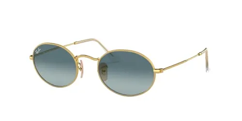 RAY BAN Herren 0RB3547-54-001-3M Sonnenbrille, Blau (Gold), 54