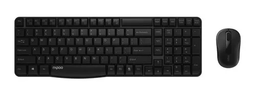 Rapoo X1800S Wireless Tastatur- und Maus-Set, kabellos mit deutschem QWERTZ Layout, ideal für PC-Nutzer und ein aufgeräumten Arbeitsplatz - 