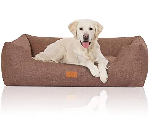 Knuffelwuff Hundebett Lotte XXL 120 x 85cm in braun von Knuffelwuff