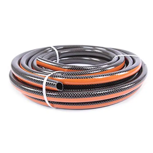 Fuxtec Gartenschlauch ECO Flex 3/4 Zoll (10m) – Knotenfreier Wasserschlauch für Gartenbewässerung - Gartenschlauch von FUXTEC (10m) mit Trikotgewebe, knotenfrei und UV-beständig. Ideal für die Bewässerung von Garten und Balkon, reißfest bis 25 BAR.