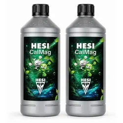 HESI CalMag | Calcium-Magnesium-Dünger 2 x 500 ml - 2 x Hesi CalMag – Ideal für die Mineralbalance Ihrer Pflanzen. Versorgt zuverlässig mit Calcium und Magnesium, fördert kräftige Zellwände und gesunde Blätter. Perfekt für weiches Wasser, geeignet für Erde, Hydro und Kokos.