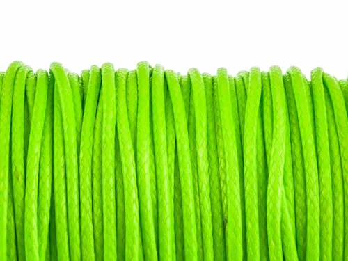 m Polyesterkordel gewachst in neongrün, 1 mm (0,20 EUR pro m) 10