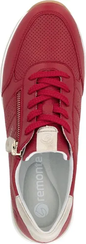 Remonte R6705-33 Damen-Sneaker - Komfortweite Sneaker aus echtem Leder mit herausnehmbarer Einlegesohle und extra weichem Fußbett für höchsten Tragekomfort.
