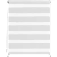 LICHTBLICK ORIGINAL Doppelrollo Duo Rollo Klemmfix - Doppelrollo für Fenster & Türen, ohne Bohren montierbar, halbtransparent für optimalen Sicht- und Blendschutz. Ideal für einfache und flexible Installation!