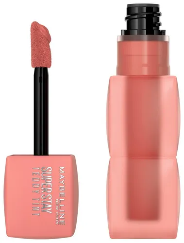 MAYBELLINE NEW YORK Lippenstift SUPER STAY TEDDY TINT LIPPENSTIFT, mit weichem Teddy-Applikator