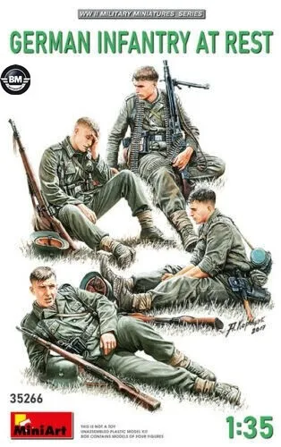 Mini Art 35266 - 1:35 Figuren Deutsche Infanterie-Soldaten in Ruhe (4)