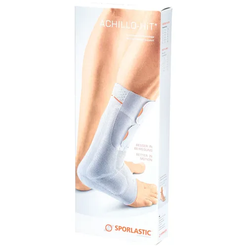 SPORLASTIC Fußbandage Sporlastic Achillo-Hit SCHWARZ - Bandagen für gezielte Unterstützung, ideal zur Linderung von Achillessehnenbeschwerden und zur Förderung der Heilung.