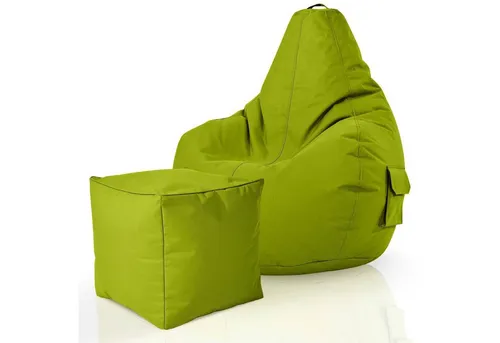 Green Bean Sitzsack Grau in grün von Green Bean