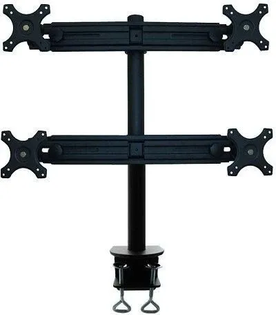 Neomounts FPMA-D700D4 Monitor Tischhalterung - Tischhalterung für Monitore, höhenverstellbar und ideal für ergonomisches Arbeiten im Büro oder Home Office.