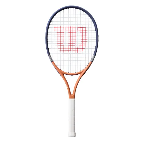 Wilson Kinder-Tennisschläger Roland Garros Elite Comp 26in - Der perfekte Tennisschläger für junge Talente! Mit einem leichten Rahmen aus Graphit und Aluminium bietet er hervorragende Spielbarkeit und inspiriert Nachwuchsspieler, ihr Können weiterzuentwickeln.