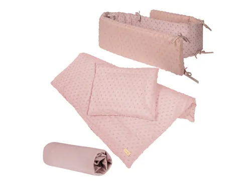 Roba Organic Geschenkset 'Lil Planet' rosa/mauve - Bettdecken Set aus Bio-Baumwolle, hautfreundlich und schadstofffrei – ideal für eine sanfte Schlafumgebung für Ihr Baby.