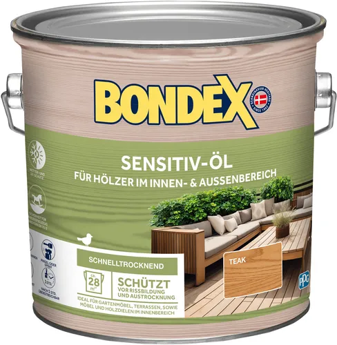 Bondex Wetterschutzöl 2,5 L teak – Hochwertiger Schutz für Holz - Das Bondex Wetterschutzöl 2,5 L in Teak schützt Holzoberflächen effektiv vor Witterungseinflüssen und sorgt für eine ansprechende Optik. Ideal für den Innen- und Außenbereich.