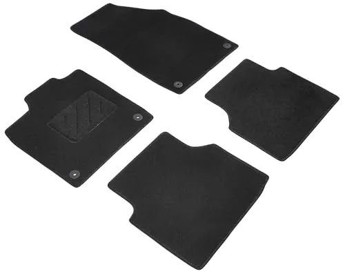 WALSER Auto-Fußmatten für VW ID.4 (4 St) - Maßgeschneiderte Fußmatten für VW ID.4, die den Fußraum optimal schützen. Hergestellt aus strapazierfähigem Material mit rutschfester Beschichtung für Sicherheit und Komfort im Auto.