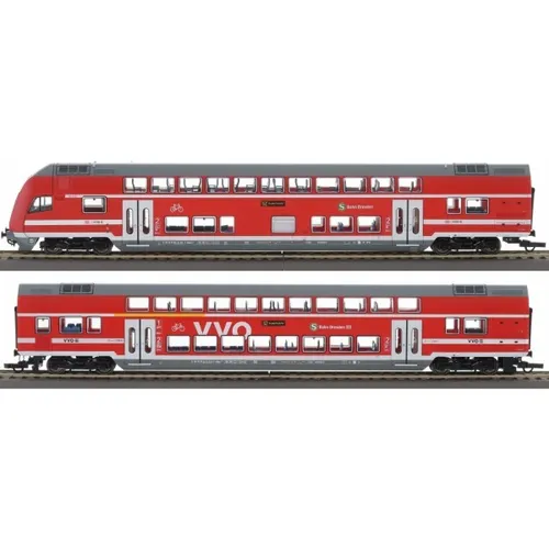Roco 6200066 H0 2er Set Doppelstockwagen mit Steuerwagen DBAG DC-Digital Neu