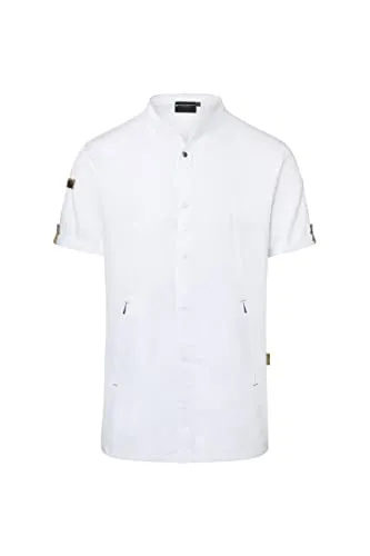 Kurzarm Kochjacke Green-Generation von Karlowsky Fashion - Arbeits- & Schutzkleidung: Nachhaltige, atmungsaktive Kochjacke mit urbanem Style, 72% recyceltes Polyester und besonders hoher Bewegungsfreiheit dank Jersey-Piqué-Rückeneinsatz.