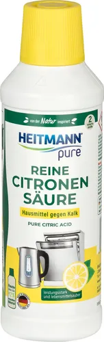 Heitmann Zitronensäure pure Reine Citronensäure, 1008288, flüssig, lebensmittelsauber, 500 ml