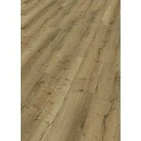 CHECK Vinylboden XXL Kork - Farbton Mittel 2518 Tarifa, Klick-Vinyl für jeden Raum - Vinylboden in Holzoptik mit integrierter Kork-Trittschallunterlage, wasserfest und pflegeleicht. Ideal für Wohnräume und Feuchträume, geeignet für Fußbodenheizung.