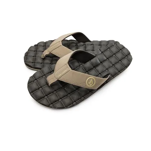 Volcom Herren Flip-Flop Khaki Größe 43 von Volcom