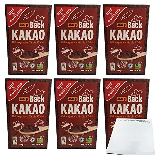 Produktbild Gut & Günstig Back Kakao 6er Pack (6x250g Packung) + usy Block