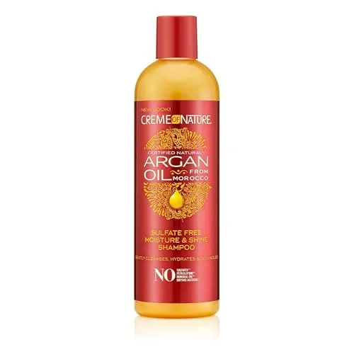 Creme of Nature Arganöl Sulfatfreies Feuchtigkeits- und Glanzshampoo, 350 ml