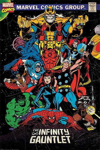 MARVEL COMICS POSTER THE INFINITY GAUNTLET