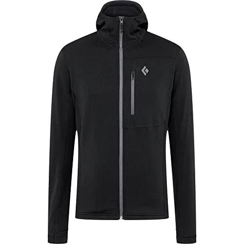 Black Diamond Herren Coefficient Fleece Jacke, black, S von Black Diamond