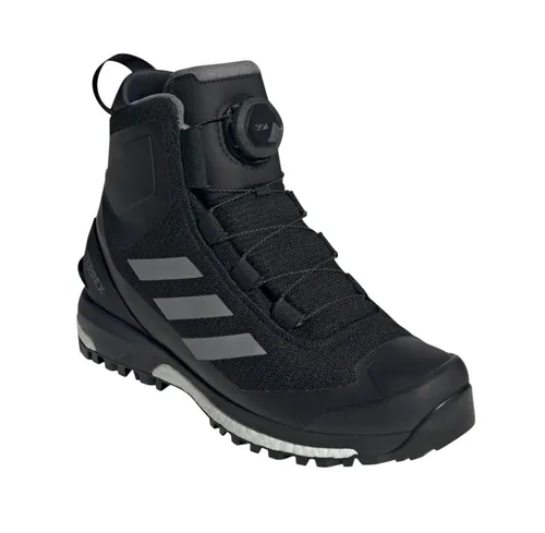 adidas Terrex Conrax BOA RAIN.RDY Wanderschuhe schwarz Herren, Größe 44 2/3 - Wanderschuhe mit COLD.RDY und PrimaLoft für Wärme und RAIN.RDY für Nässe-Schutz. Ideal für lange Bergtouren mit BOOST Dämpfung für optimale Energie-Rückgabe.