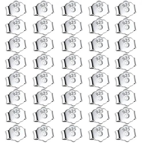 Stück Ohrstecker Verschluss,Ohrring Verschluss Silber 925,Ohrring Stecker Silber,Ohrstecker Verschluss,Ohrring Stopper,Stecker Für Ohrringe Hinten,Ohrring Verschluss,Schmetterling 40