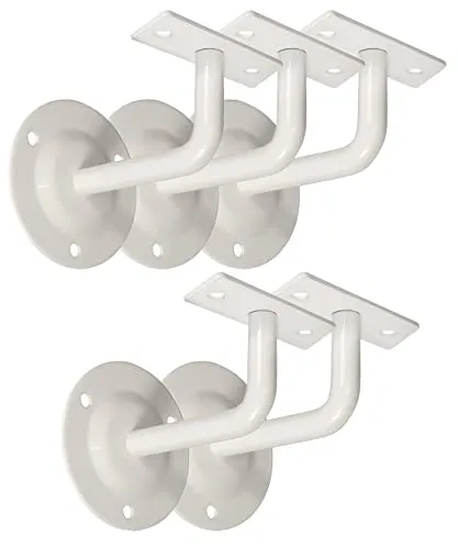Handlaufhalter Set 5 Stück HLH 1105 – Edelstahlträger mit gerader Auflage - Praktisches Handlaufhalter Set HLH 1105 aus beschichtetem Edelstahl, ideal für stabile Befestigungen. Enthält 5 Halter und Befestigungsmaterial für einfache Montage.