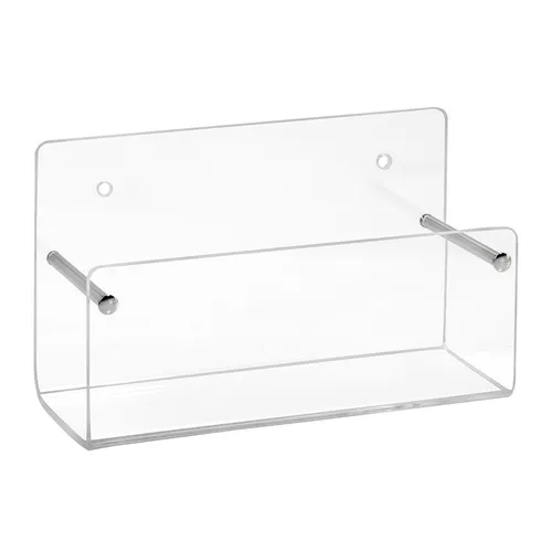 DIN A7 Wandprospekthalter im Querformat aus Acrylglas, transparent - Zeigis®