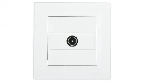 ASFORA Gniazdo antenowe TV końcowe 1dB białe EPH3200121