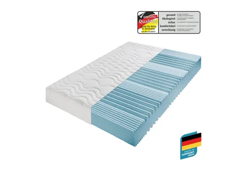 Komfortschaummatratze Premium Cool Plus 90x200 cm - Matratze mit Cool-Plus-Markenfaser für optimales Schlafklima, 25 cm hoch und ideal für alle Schlafpositionen, allergikerfreundlich und waschbar.