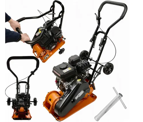 Kraft&Dele KD1197 Rüttelplatte 60 kg mit 7 PS Benzinmotor