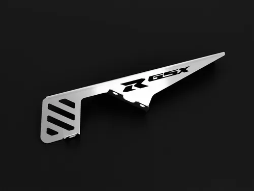 ZIEGER Kettenschutz für Suzuki GSX-R 750 & GSX-R 1000 - Kettenschutz für Suzuki GSX-R 750 (2000-03) & GSX-R 1000 (2001-04) aus Edelstahl, witterungsresistent, einfache Montage ohne Verkleidungsänderung, perfekte Passform und stilvolle Optik.